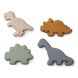 Set de 4 moules de plage Gill - Dino mix
