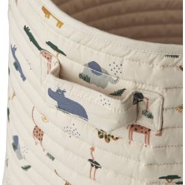 Panier matelassé Lia - Safari sandy mix