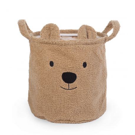 Panier de rangement Teddy - 30 x 30 x 30 cm - Beige
