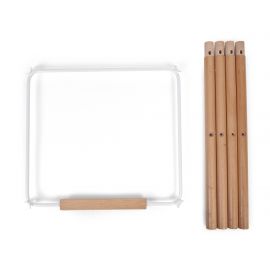 Set de pieds + repose pieds pour chaise Evolu - Naturel