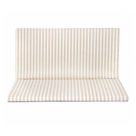 Matelas pliable Bebop - 100 x 100 cm - Taupe Stripes & Natural