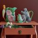 Vase en céramique Hippopotame - Gris