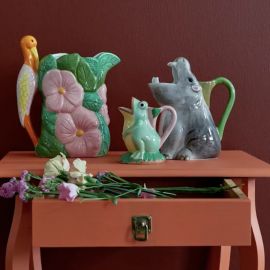 Vase en cÃ©ramique Hippopotame - Gris