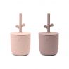 Tasse avec paille Peekaboo - 2-pack - Wally Powder