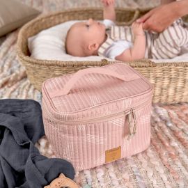 Vanity pour bébé Caddy To Go - Soft Stripes rose