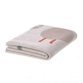 Knitted Blanket Tiny Farmer Sheep - 75 x 100 cm - GOTS