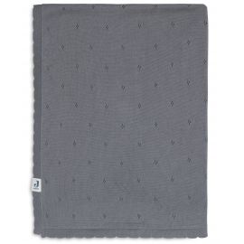 Couverture Lit Bébé Pointelle - Storm Grey - 100 x 150 cm