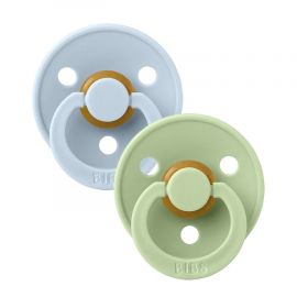Set de 2 tétines BIBS - Bleu Layette & Pistache