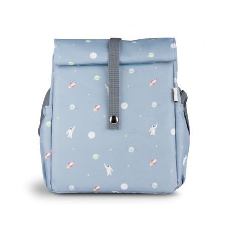Sac à déjeuner isotherme Rollup - Dusty blue spaceship