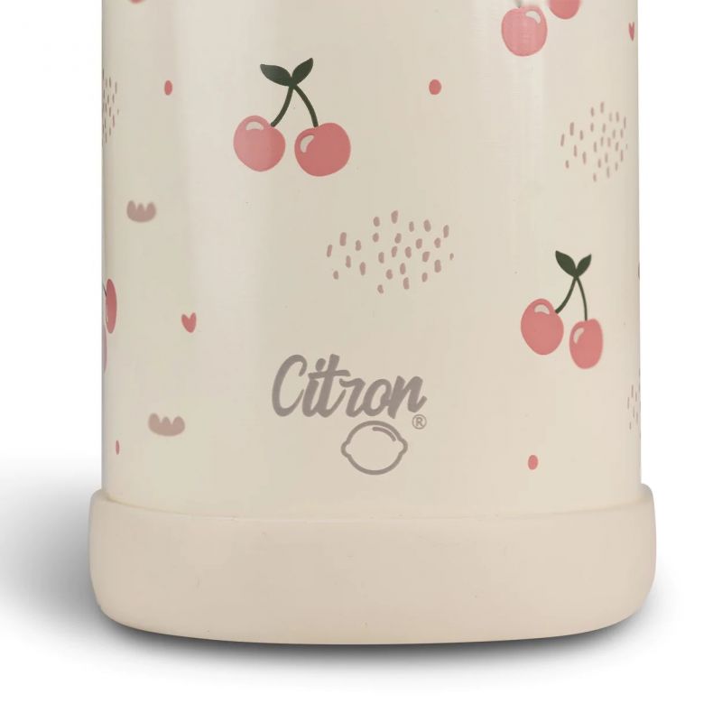 Citron - Gourde isotherme 250 ml - Cherry - Le Petit Zèbre
