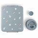Grand bento avec pot alimentaire isotherme - Dusty blue spaceship