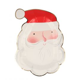 Set de 8 assiettes - Jolly Santa