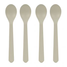 Set de 4 cuillères Geo - Warm grey