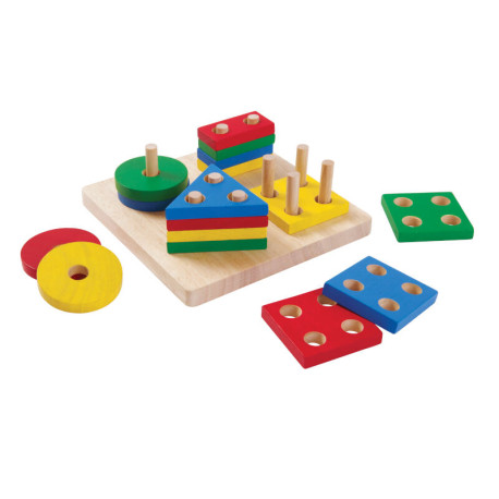 Plan Toys - Formes géométrique à empiler
