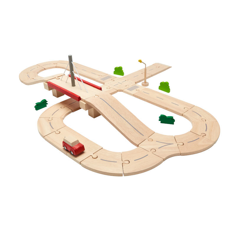 Plan Toys - Jeu de construction - Circuit voiture - Le Petit Zèbre