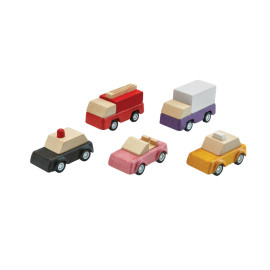 Plan Toys - Set de 5 voitures de services