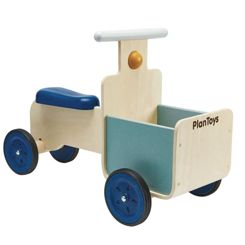 Plan Toys - Vélo cargo en bois Orchard - Le Petit Zèbre