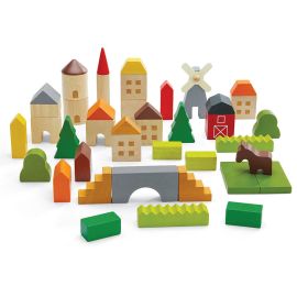 Plan Toys - Blocs de construction - Village