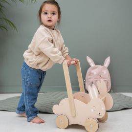Chariot de marche en bois - Mrs. Rabbit
