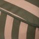 Pouf Majestic - green taupe stripes
