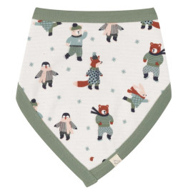 Bavoir bandana en coton Bio - Patins à glace