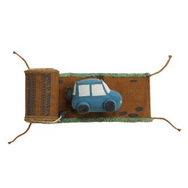 Ensemble Soft Toy Ride & Roll Safari - Jeep + Route en textile