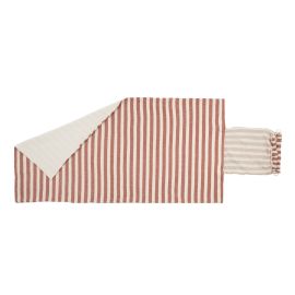 Sac + serviette de plage 68x140 - Rusty Red Stripes