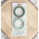 Anneau de dentition en silicone - Leaves - Sage