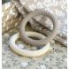 Anneau de dentition en silicone - Classic - Mushroom Cream