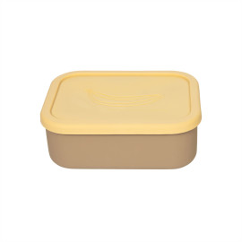 Lunch box Yummy large - Camel/Yellow