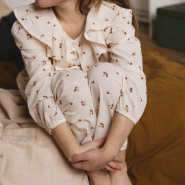 Pyjama Col Volant Blossom Dragée - 6 Ans
