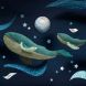 Peluche petite baleine à bosse - Tout autour du monde