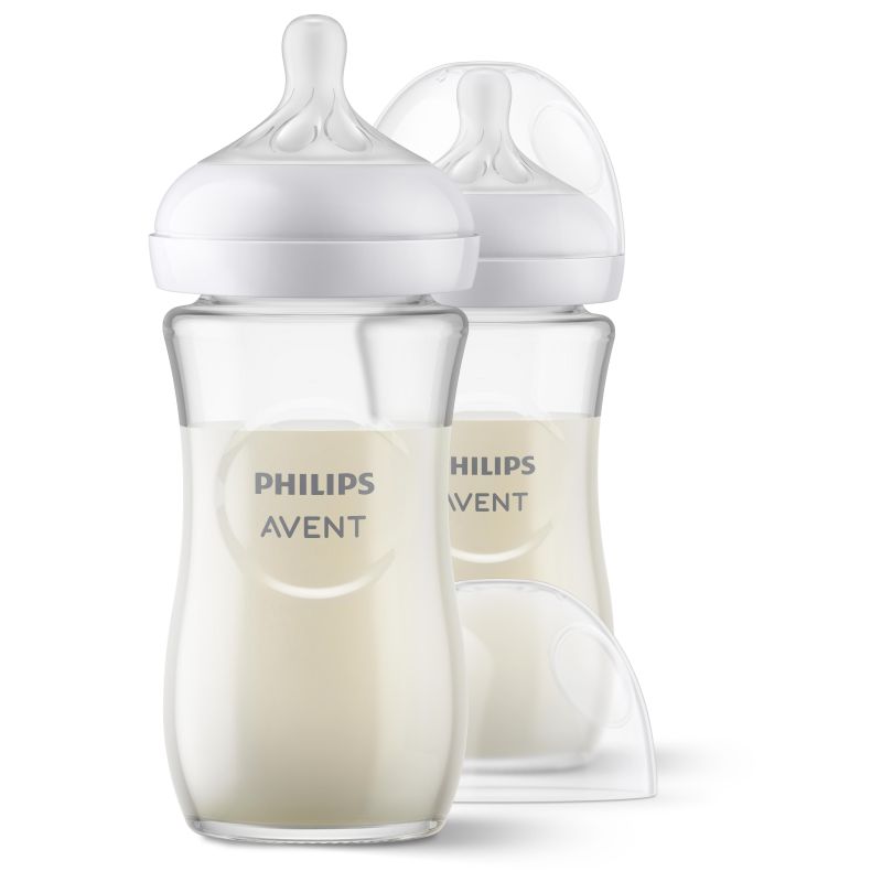 Avent - Philips Avent - Biberon 240 ml en verre Duo - Naturel 3.0 - Le  Petit Zèbre