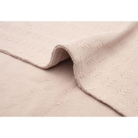 Couverture Berceau 75x100 cm - Grain knit Wild Rose/Velvet
