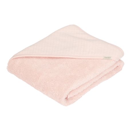 Cape de bain Pure Soft Pink - 75x75 cm - Little Dutch