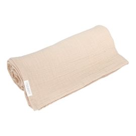 Maxi-lange swaddle 120 x 120 mousseline Beige - Little Dutch