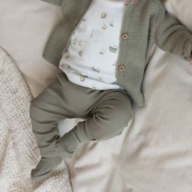 Chaussettes de bébé Olive- Little Dutch