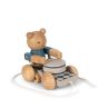 Jouet en bois à tirer Ours Arc En Ciel Blue - Konges Sløjd