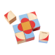 Puzzle - 9 cubes en bois - Forme géométriques