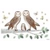 Planche de stickers décor M - Owls Family - Lilipinso