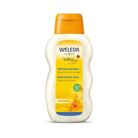 Bain douce nuit pour bébé au calendula 200ml - Weleda