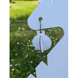 Sapin en carton Blanc - Paperpod