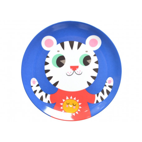 assiette mélamine Helen Dardik 'blue tiger' assiette mélamine Helen Dardik 'blue tiger'