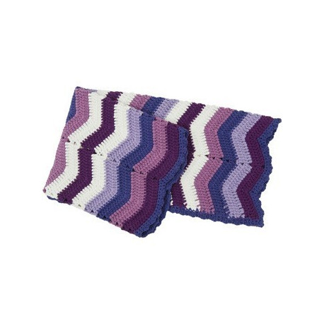 Couverture Bebe En Crochet Zigzag 85x85cm Le Petit Zebre