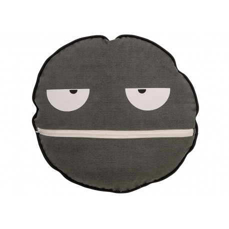 coussin gris avec yeux coussin gris avec yeux
