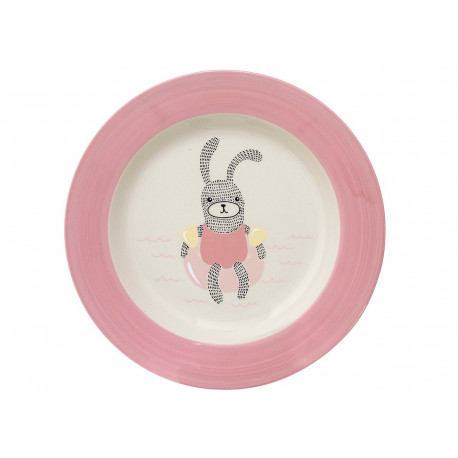 assiette à soupe en céramique avec lièvre 'Ellie' (25cm) assiette à soupe en céramique avec lièvre 'Ellie' (25cm)