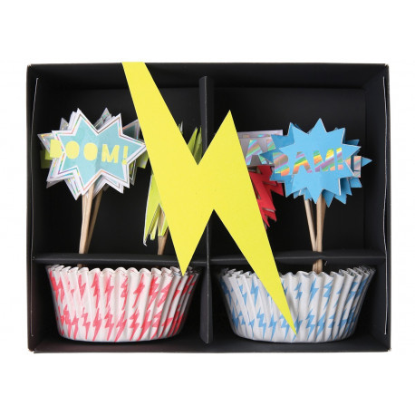 set cupcake super-héros set cupcake super-héros