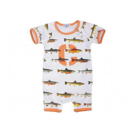 combinaison bébé estivale 'poissons' combinaison bébé estivale 'poissons'