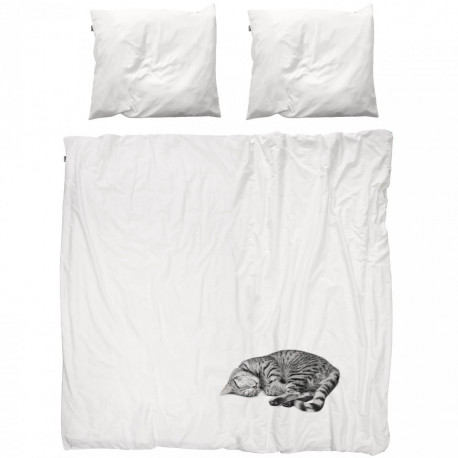set housse de couette et taie 'chat Ollie' 2p