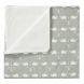 couverture lit bébé 'Whale dawn grey' 100x150